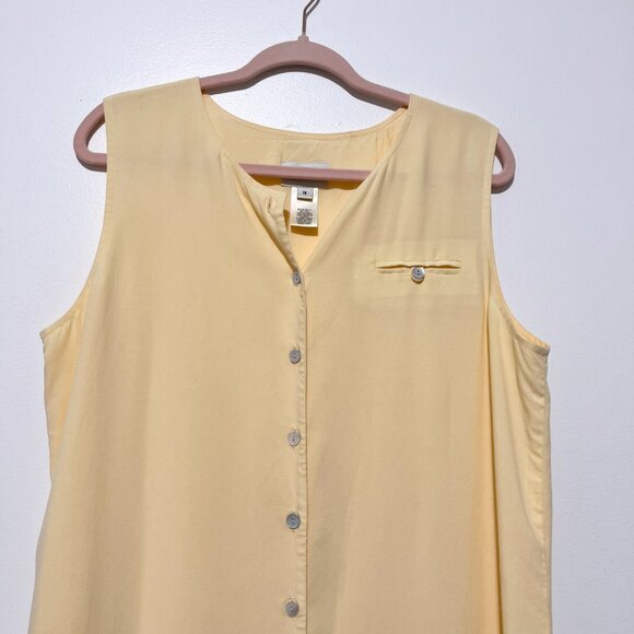 Freeport Studio LL Bean Womens VTG Button Front Maxi Dress 18 Cottage Prairie - Picture 3 of 8